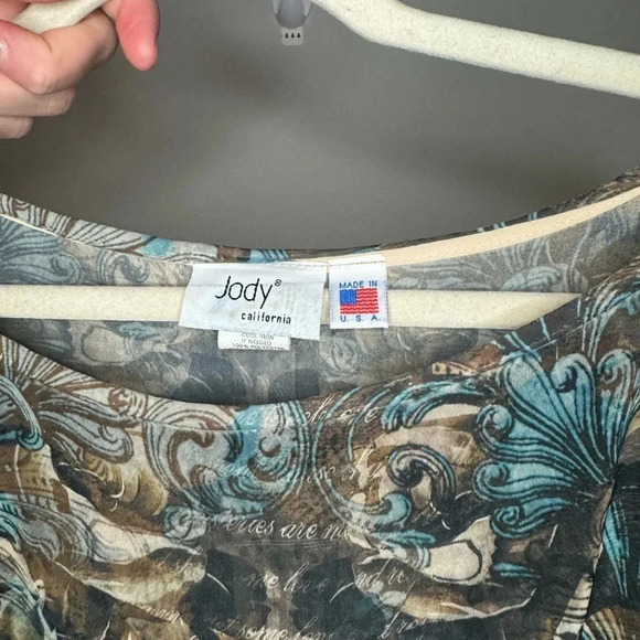 VTG Western Y2K JODY COWGIRL Flowy Top - Picture 3 of 15